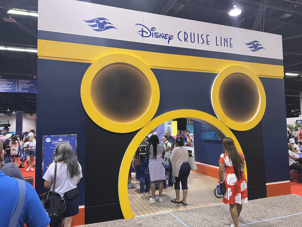 D23 2022 Booth for the Disney Cruise Line