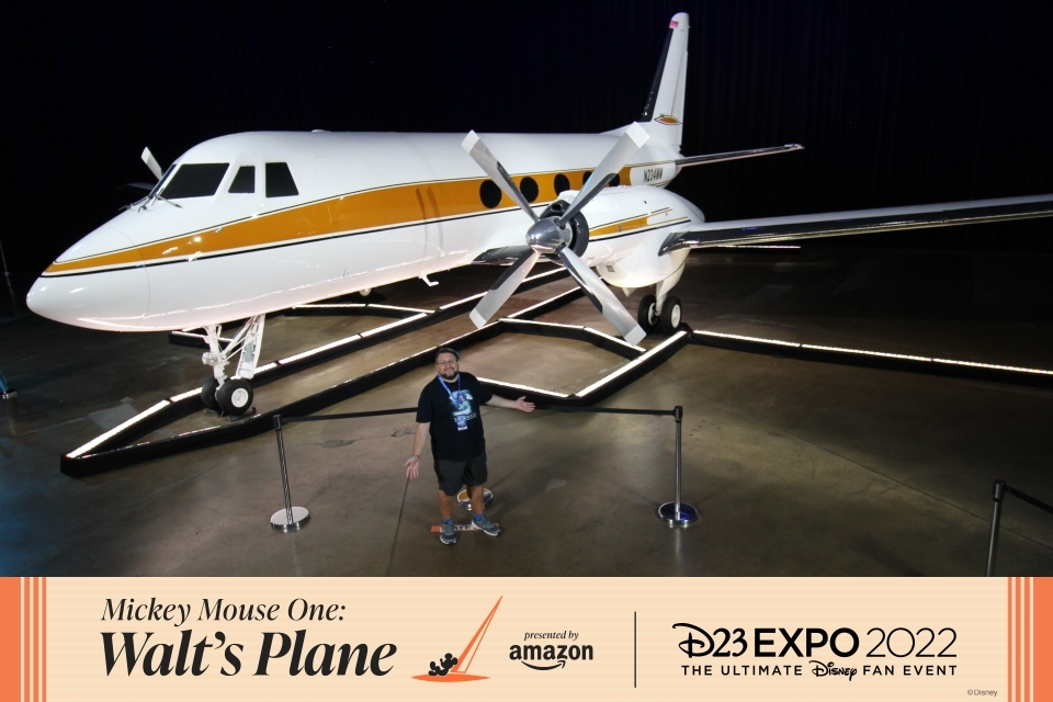 D23 2022 Special Exhibit: Mickey Mouse One, Walt's Plane. Newly restore just in time for the D23 Expo